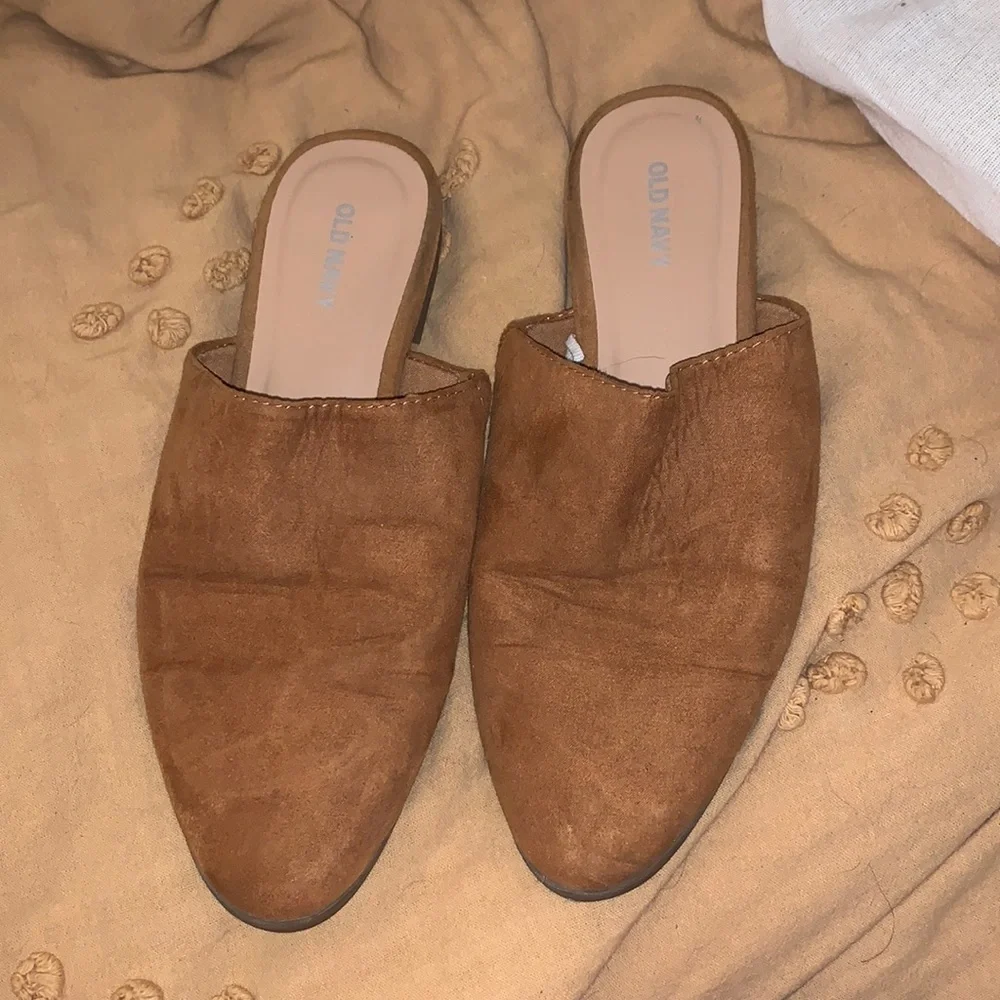Faux Suede mules - Picture 1 of 2